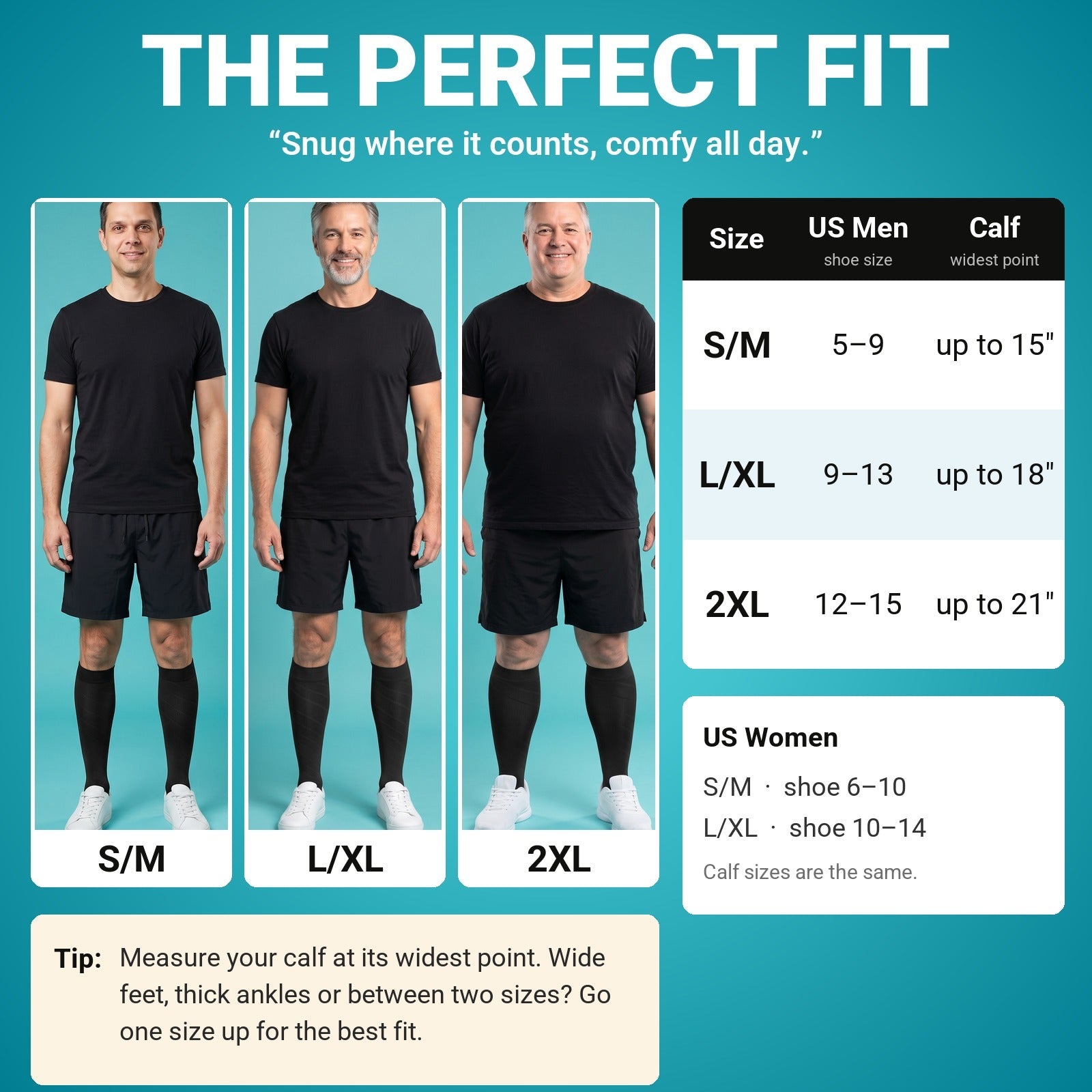 V-Socks High size chart